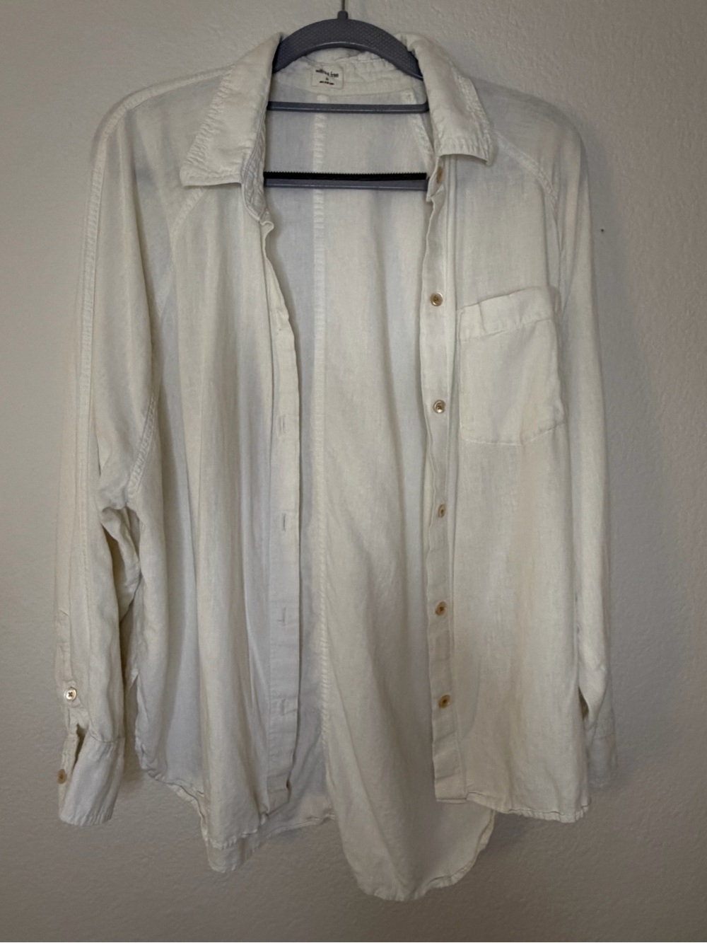 Wilfred Free Aritzia White Oversized Button Down Shirt XS
